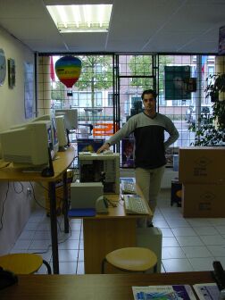 De winkel met Barry in 2001